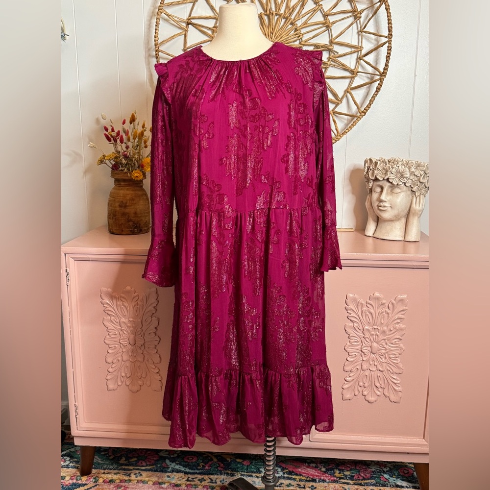 Calvin Klein 20 W Fuchsia Long Dress- pictures‎ don’t do this dress justice